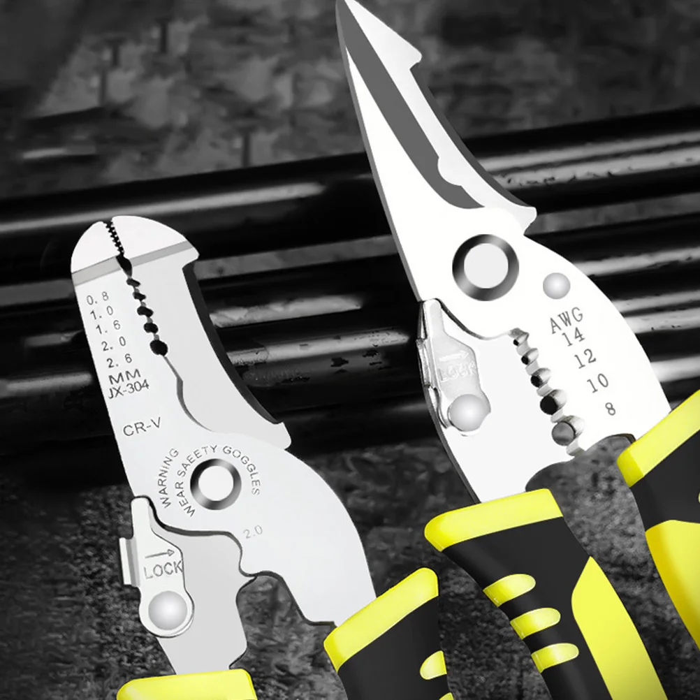

Multifunction Wire Striping Scissor Professional Plier High-Class Steel Forging Slip Resistant Handle Smooth Edge Labor Saving