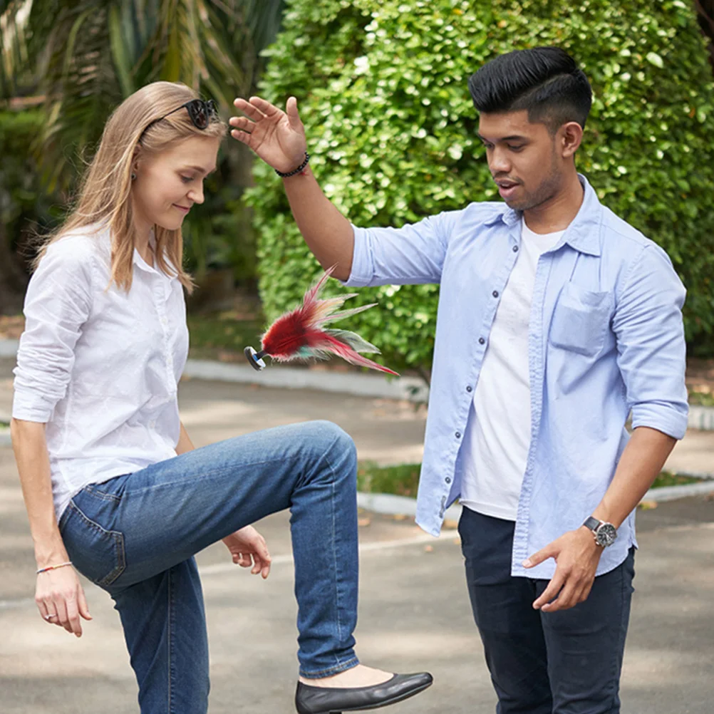 어린이를위한 10 Pcs 셔틀콕 야외 장난감 중국 철 외부 사용 학생 Jianzi 셔틀콕 스포츠