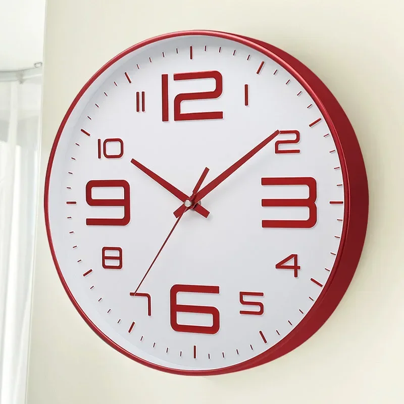 8 inch simple Modern clock wall clock living room art net red silent clock Fashion light personality decorated study livingroon