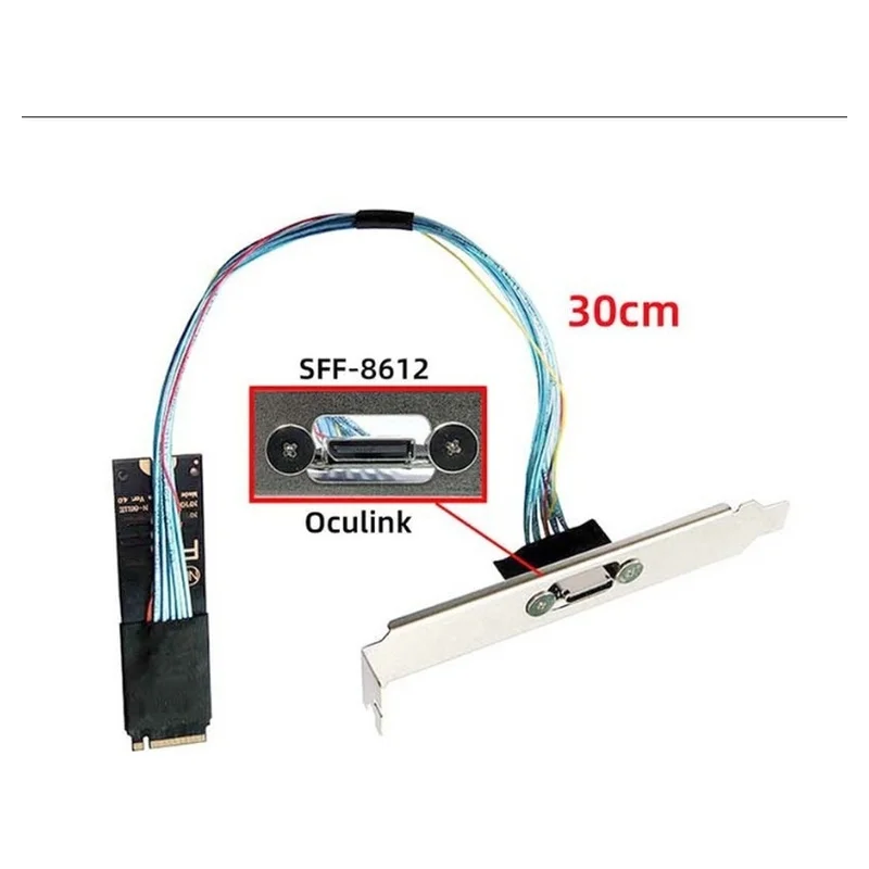 dt21-m2-m-key-to-oculink-sff-8611-sff-8612-ホストケーブル-30cm-pci-e40-アダプター-2280-nvme-u2-ssd-egpu用