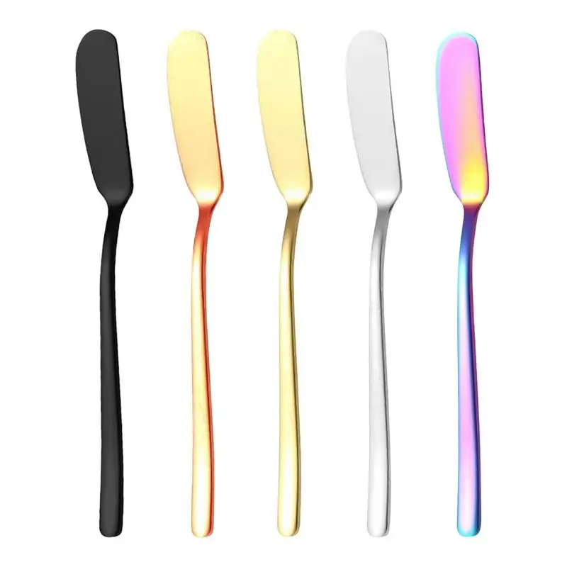 

Stainless Steel Butter Cheese Spreader Jam Scraper Long Handle Dessert Knife Jam Spreaders Wipe Cream Cutter Kitchen Gadgets
