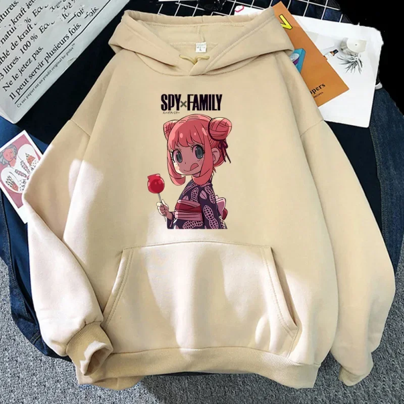 Spy X Family Anime Printed Fashion Urban Street Clothing Simple Creative Loose Youth Popular Leisure Sports Women's Hoodie