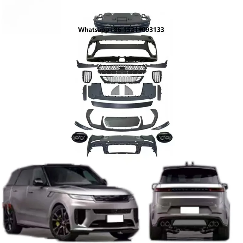 Full Set Body Kit for RR Sport to SV Style Bodykit PP Material Car Modified Upgrade Kit Facelift Body Parts Accessory