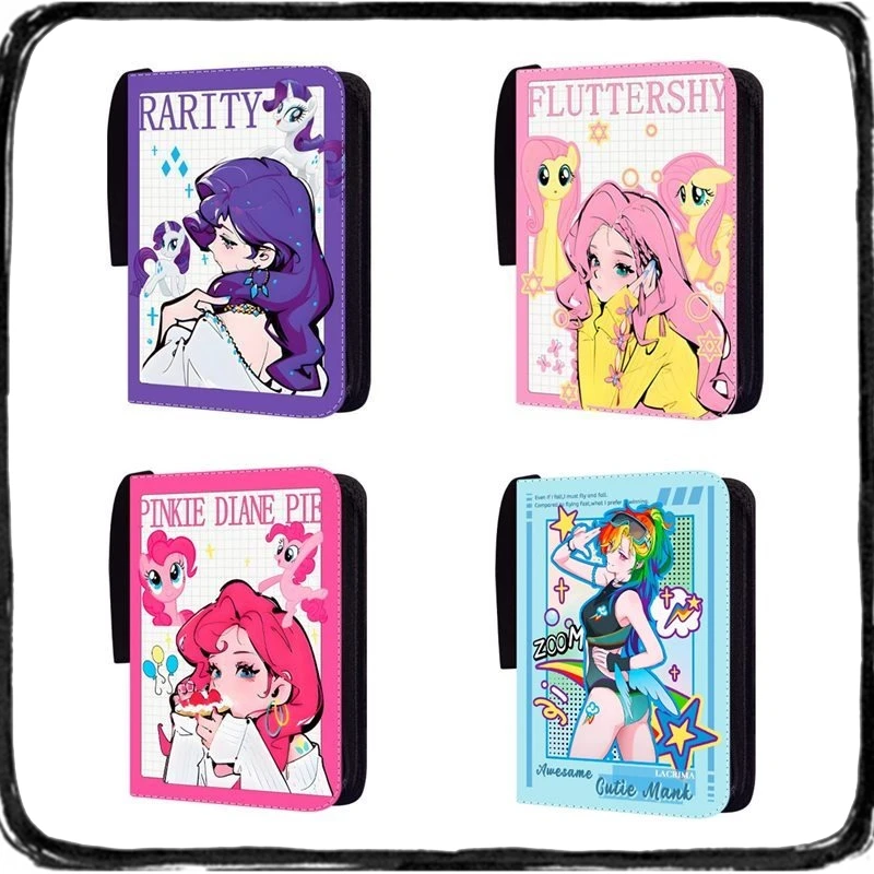 

Коллекционный альбом для карточек My Little Pony Magic Parade в стиле аниме, 400/900 карточек, 4/9 слотов, на молнии, с двойным карманом, подарок-игрушка