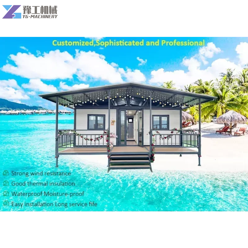 China Folding House Steel Container House Extended Foldable Prefab Shipping Container Expandable Living Home Container Office