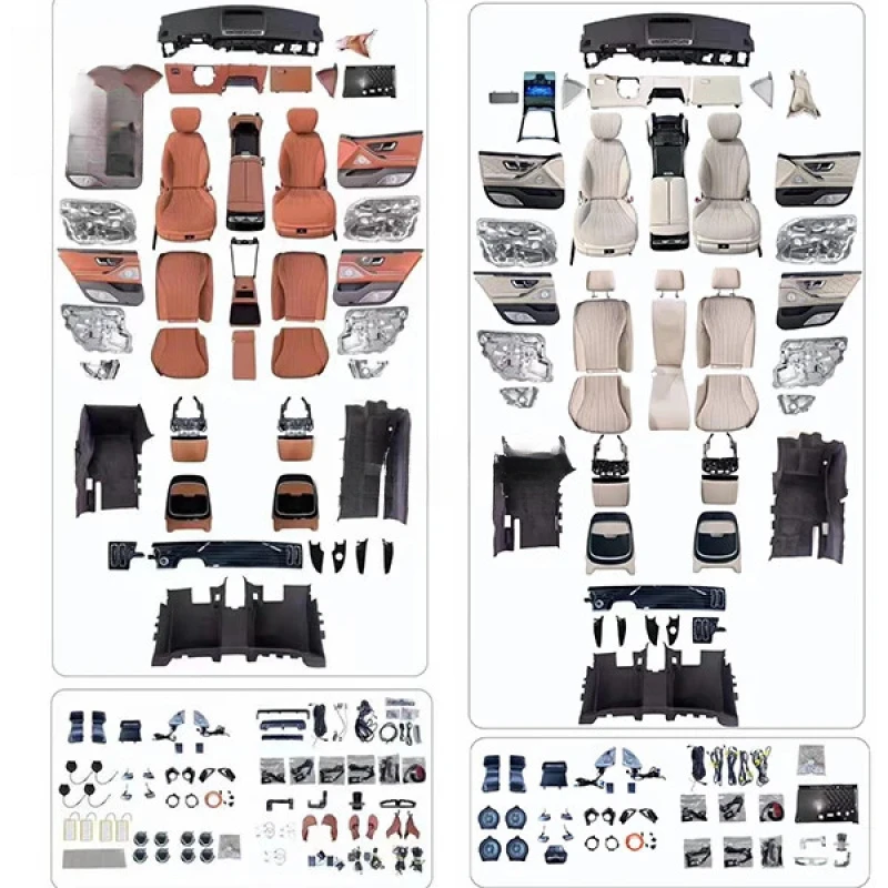 Factory Hot Selling For S-Class Interior Upgr Kits Hot Selling Luxury Leather W221 W222 W223 Conversion Kit Cars High Quality  T