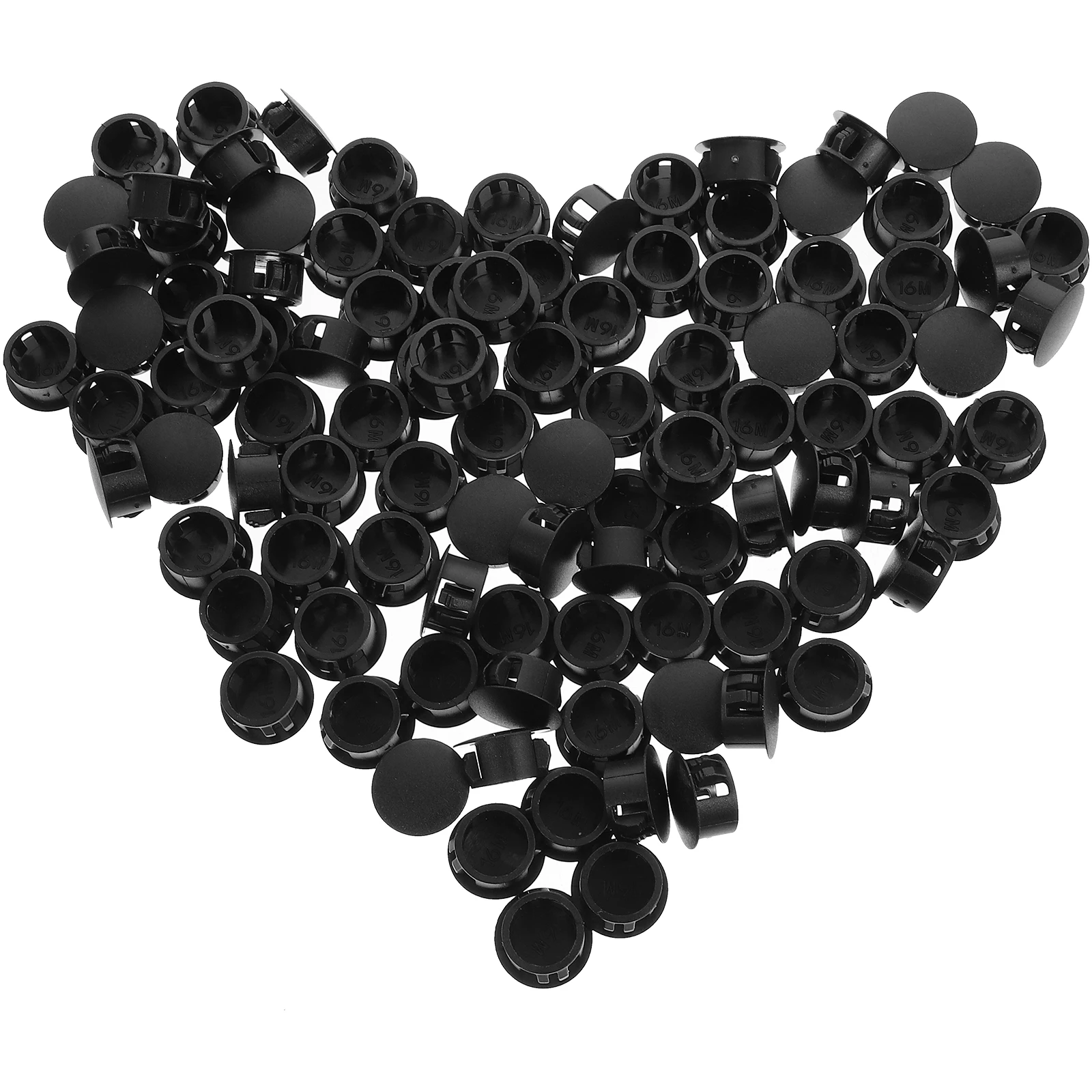 

100pcs Plugs 0.63 Inch Round Embedded Installation Furniture Protectors Cabinet Covers Plastic Accessories