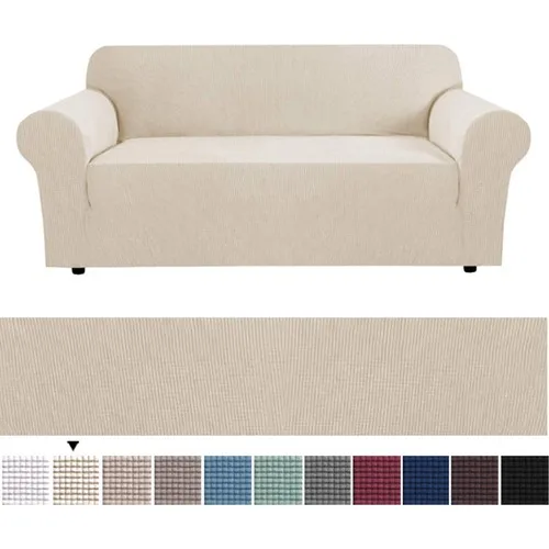 Bogda Honey comb Pattern Stretch Lastıklı Flexible Seat Sofa Case 3 Personality Cream