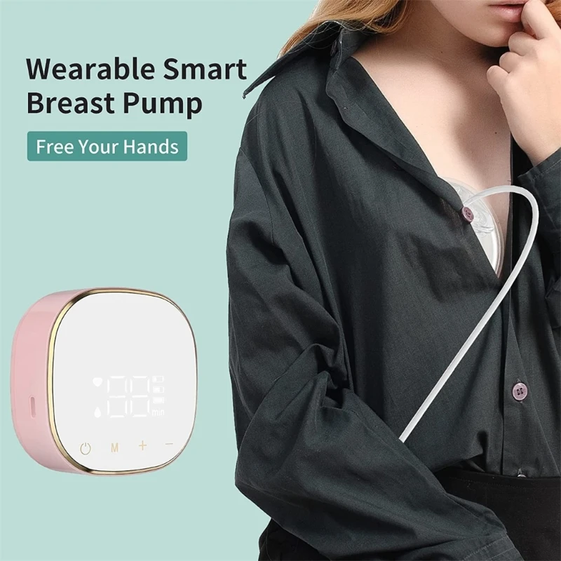 Double Electric Breast Pump Charged Easy Carry Outdoors Milk Pump USB Wearable Hands-Free Portable Milk Extractor BPA free