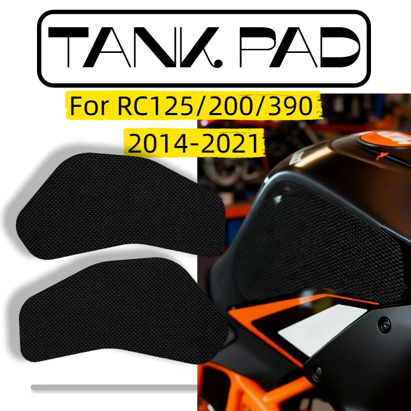 

Наклейка на бак мотоцикла для RC125/200/390 2014-2021, противоскользящая защитная накладка на бак, наклейки для защиты коленей