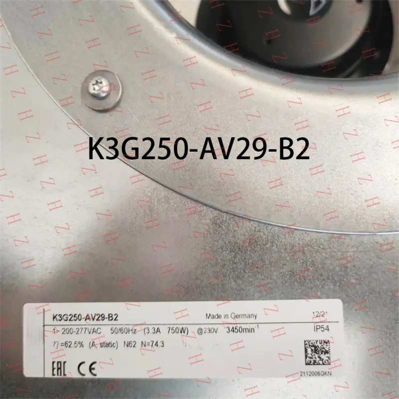 P+ FOR Ebmpaps K3G250-AV29-B2 high air volume Centrifugal Fan 230VAC 750W