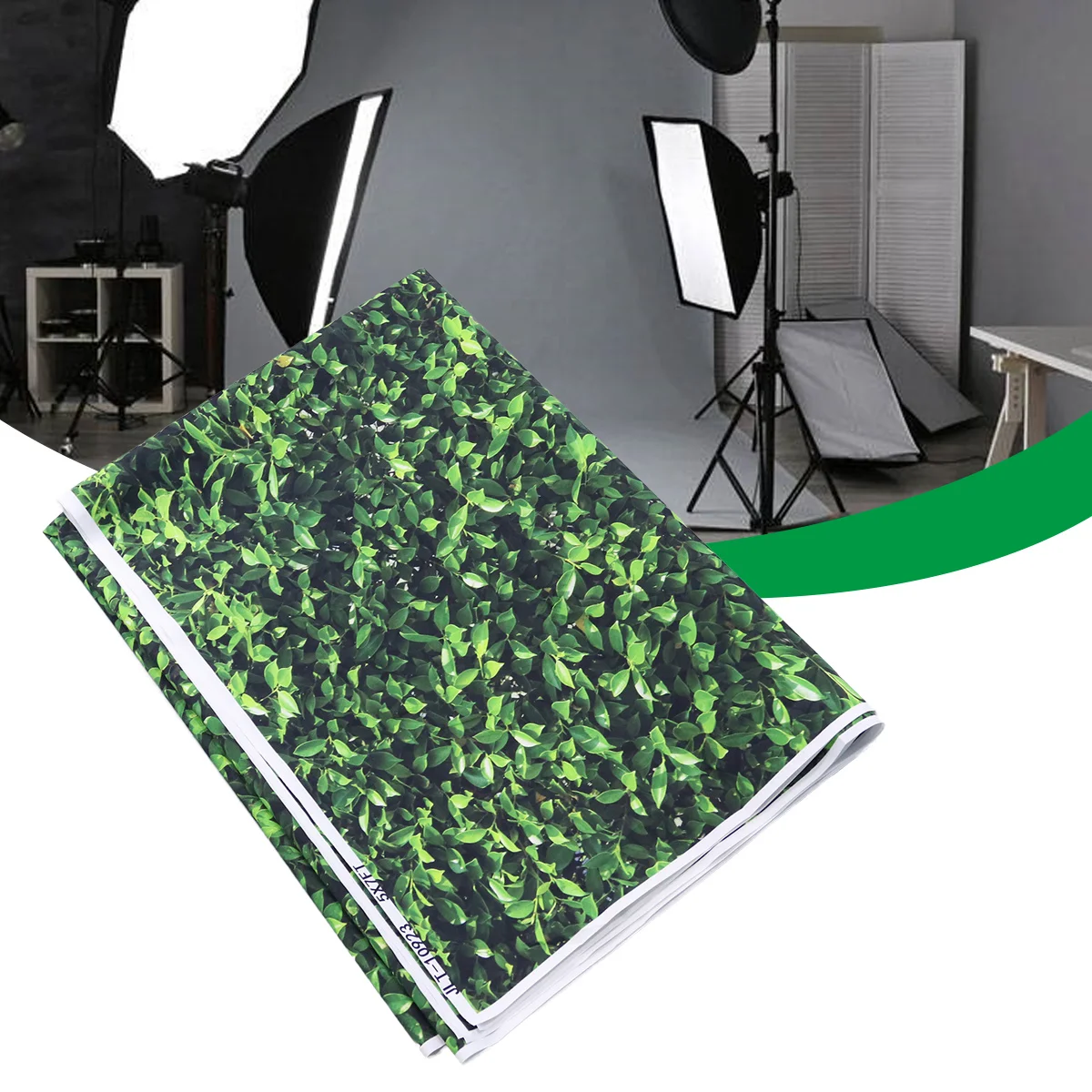 

Green Grass Background Cloth Photo Backdrop Studio Screen Practical Use Photography Props Leaves Pattern Green Background Screen