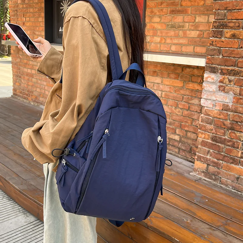 

Lightweight Large Capacity Travel Backpack Computer Schoolbag for High School College Students Female Commuter Backpack