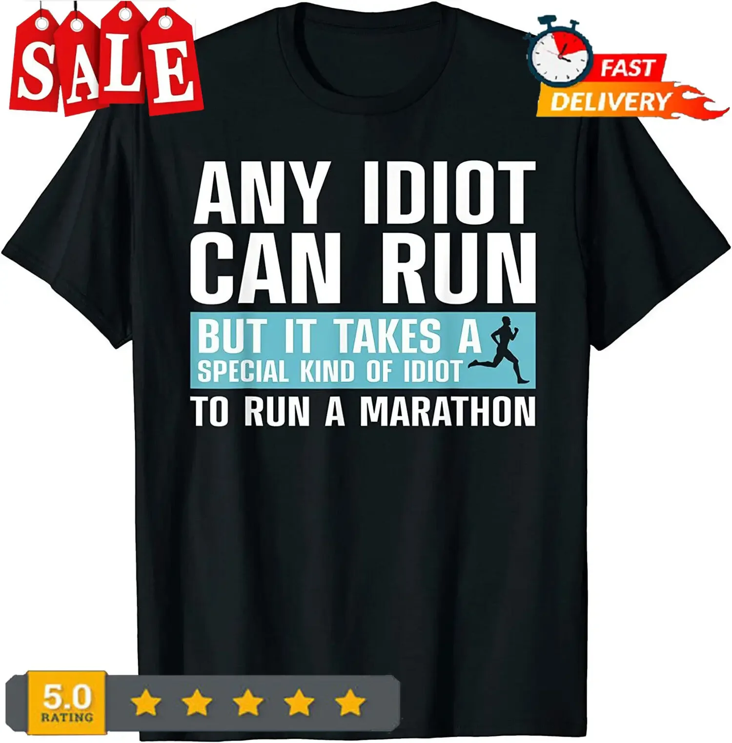 Marathoner Running Finisher camiseta para hombres y mujeres, arte de maratón divertido, limitado, nuevo