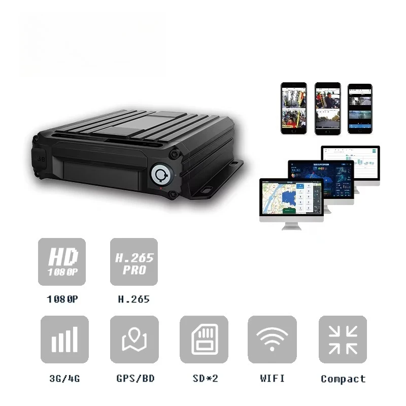 Car Small Sd Card Cheap Mobile Gps Tracking Mdvr  Set Wifi 1080p Fleet Management Cctv Dvr Cmsv6 4ch Vehicle 4g Gps Mdvr