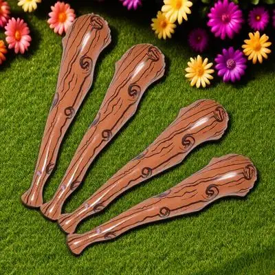 4 Pcs Inflatable Baseball Bat Bats for Boys Party Favors Prop Bulk Hammer Birthday Decorations