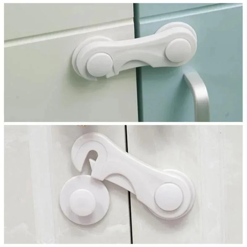 5pcs Children Security Protector Baby Care Multi-function Child Baby Safety Lock Cupboard Cabinet Door Drawer Safety Locks