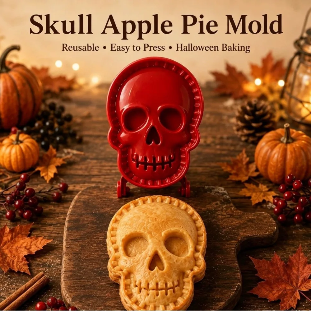 8 Shapes Halloween Mini Pie Molds Set Non-Stick Coating Fall Themed Baking Supplies Set Easy Release Design Mini Hand Pie Molds