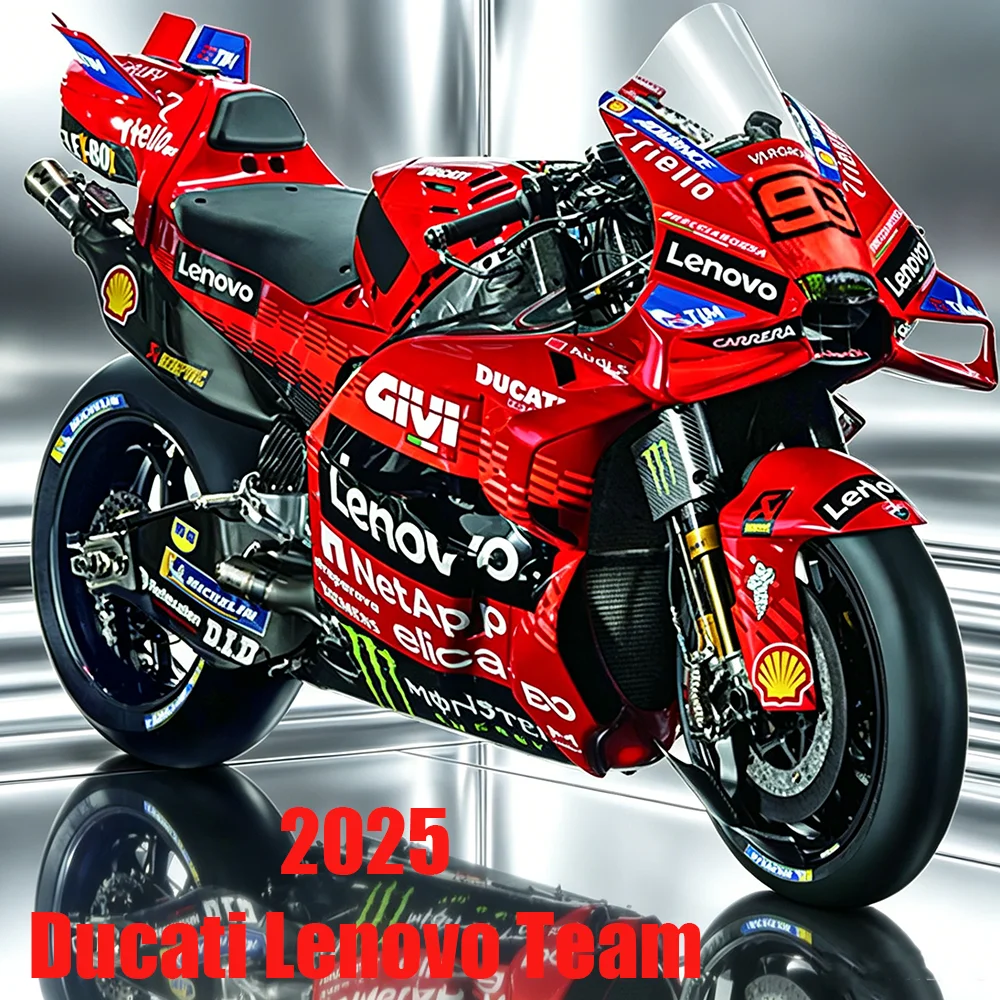 Maisto 1:18 2025 BK8 Gresini Racing Ducati Lenovo Team Moto GP Guss-Motorradmodell Sammlerstück Geschenk Spielzeug