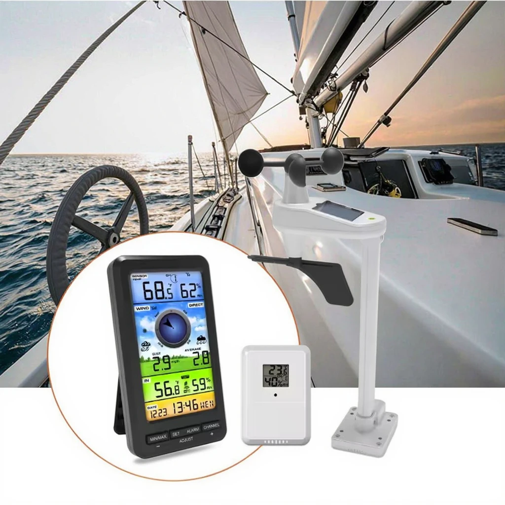 שעון מעורר דיגיטלי בסגנון אמריקאי לשימוש בתוך הבית ובחוץ, היגרומטר, מד חום, חומר ABS, ODM, תחנת תחזית מזג האוויר בבית