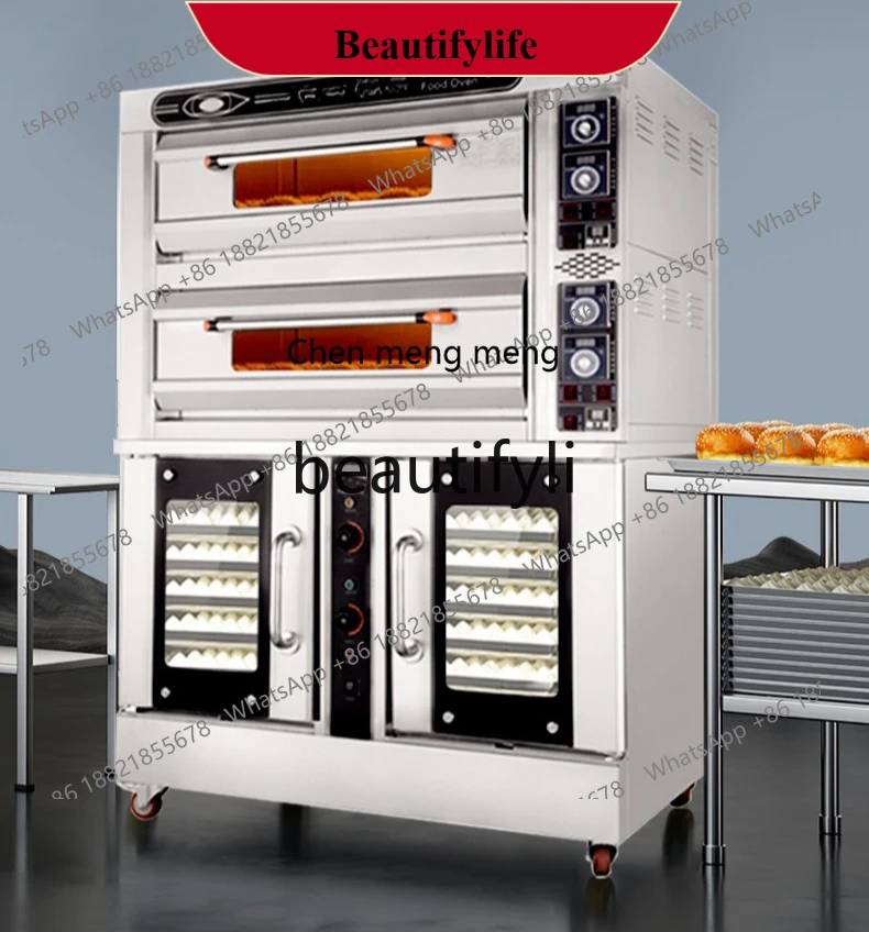 

AB02 Двухслойная верхняя часть большой емкости для выпечки с нижней защитой оборудования для выпечки Многофункциональная духовка для коммерческой пиццы