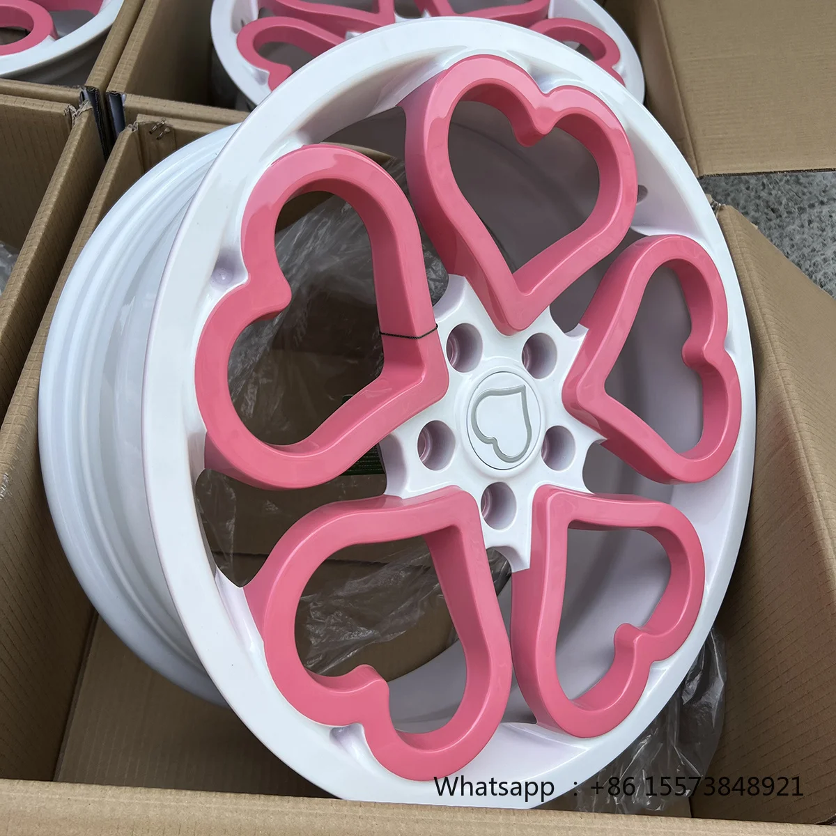 Custom Forged Wheel Hub Heart-Shaped Love Pattern Multi-Model Fit for 15-24 Inches New Made Aluminium Alloy 40mm 25mm 98mm