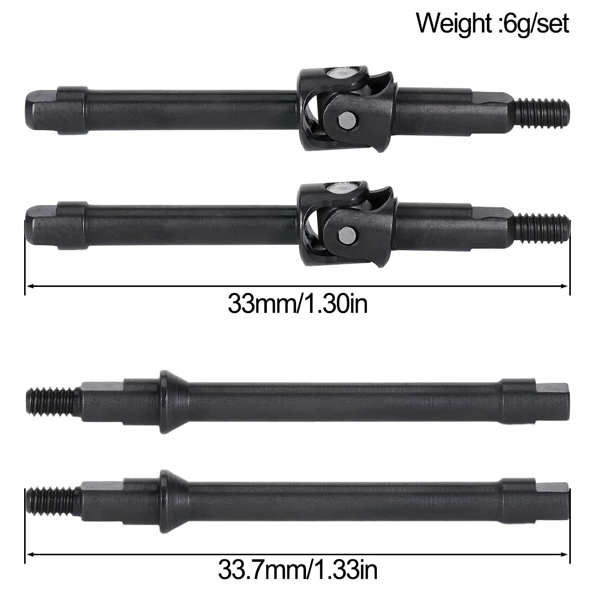 

45# Steel Front Rear CVD for AXIAL 1/30 SCX30 RC Car Metal Upgrade OP Accessories Parts