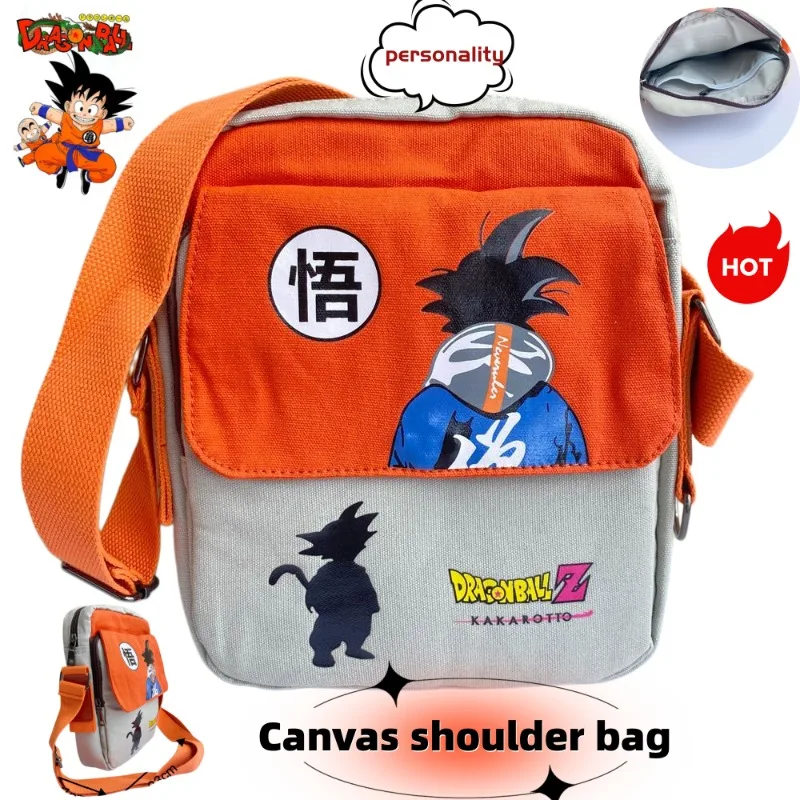 Dragon Ball Shoulder Bag Cute Fashion Cartoon Personalized Creative Kawaii Student Large Capacity Canvas Bag Gift for Friends