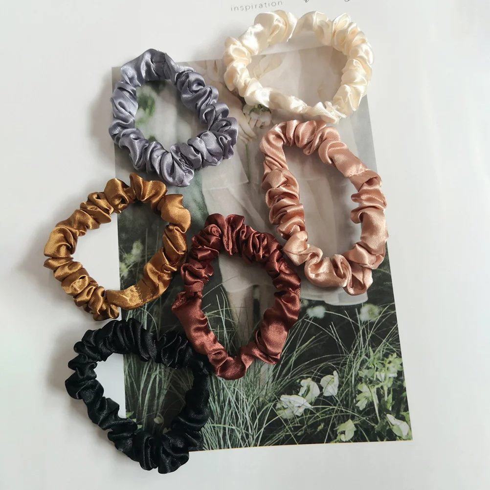 

12Pcs Elegant Hair Scrunchies Strong Hold Elastic Hair Bands for Women Trendy Ponytail Holders 2024 Style
