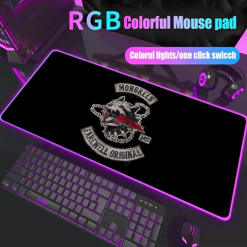 

Days Gone Mouse Pad Gamer Rgb Desk Mat Back Light Led Mousepad Setup Gaming Accessories Deskmat Big Mousepad Backlight