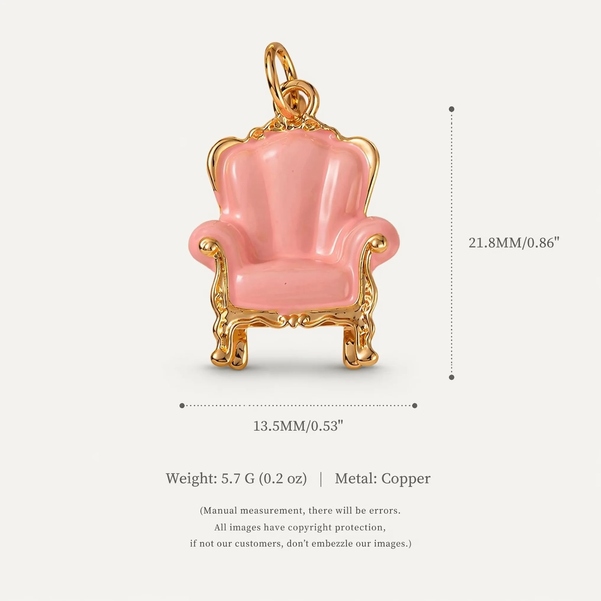 Einfache Tägliche Niedliche Rosa Serie Sofa Babybett Kleiderschrank DIY Anhänger Charms Schmuckherstellung – Detail 4