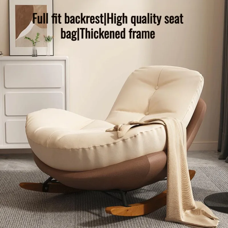 Lazy Sofa Rocking Chair for Adults Indoor Recliner Penguin Design Balcony Living Room Relax Chair Comfortable Home Seat