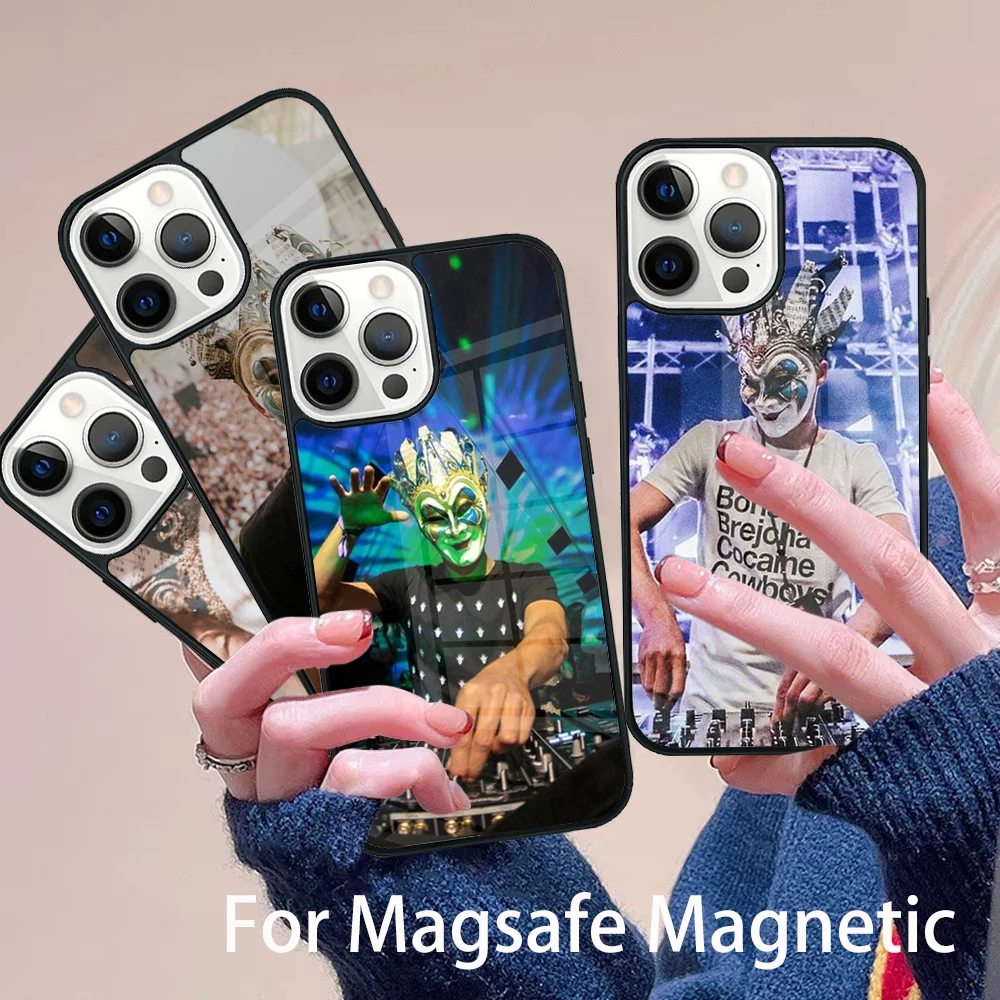

Boris Brejcha DJ Phone Case Magesafe Magnetic Wireless Charge Cover For IPhone 16 11 12 13 14 15 Pro Max Plus Mini