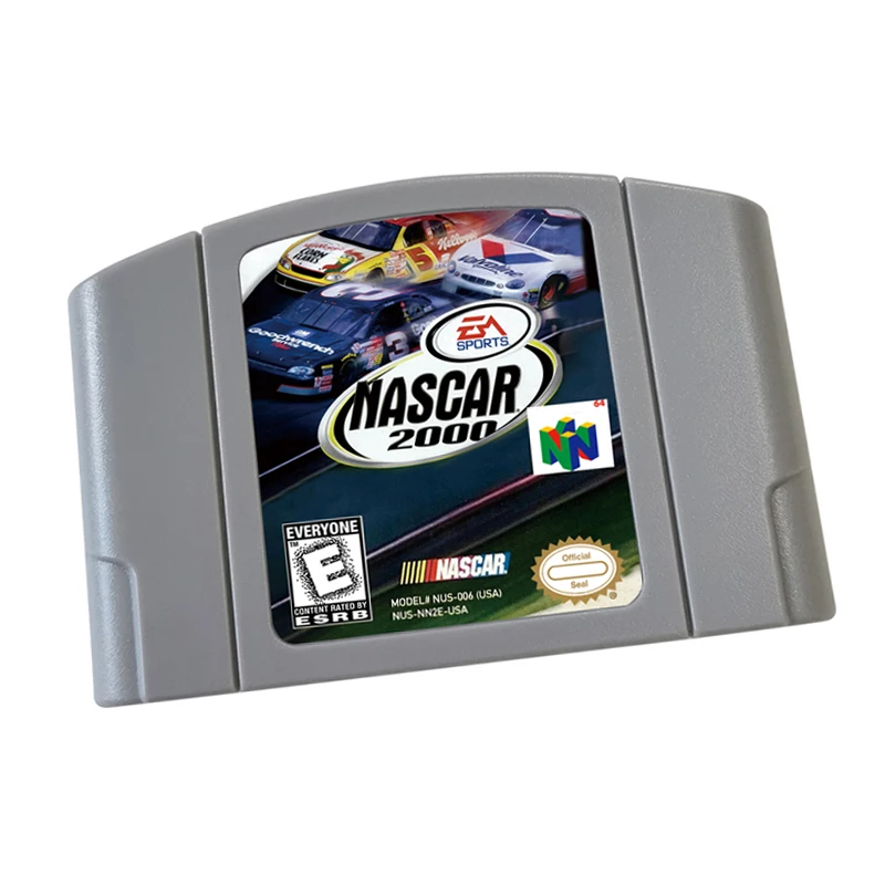 N64 games Cartridge Nascar 2000NTSC  And PAL Version Retro Games reconstructed