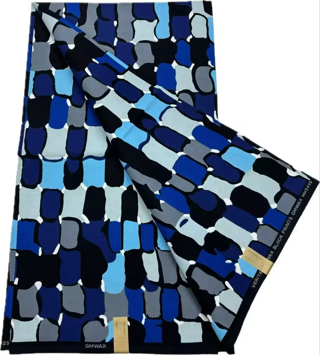 Tela Estampada con Cera Estilo Nigeria 2026 - Tela Africana de Alta Calidad para Patchwork, Ropa y Manualidades HS4