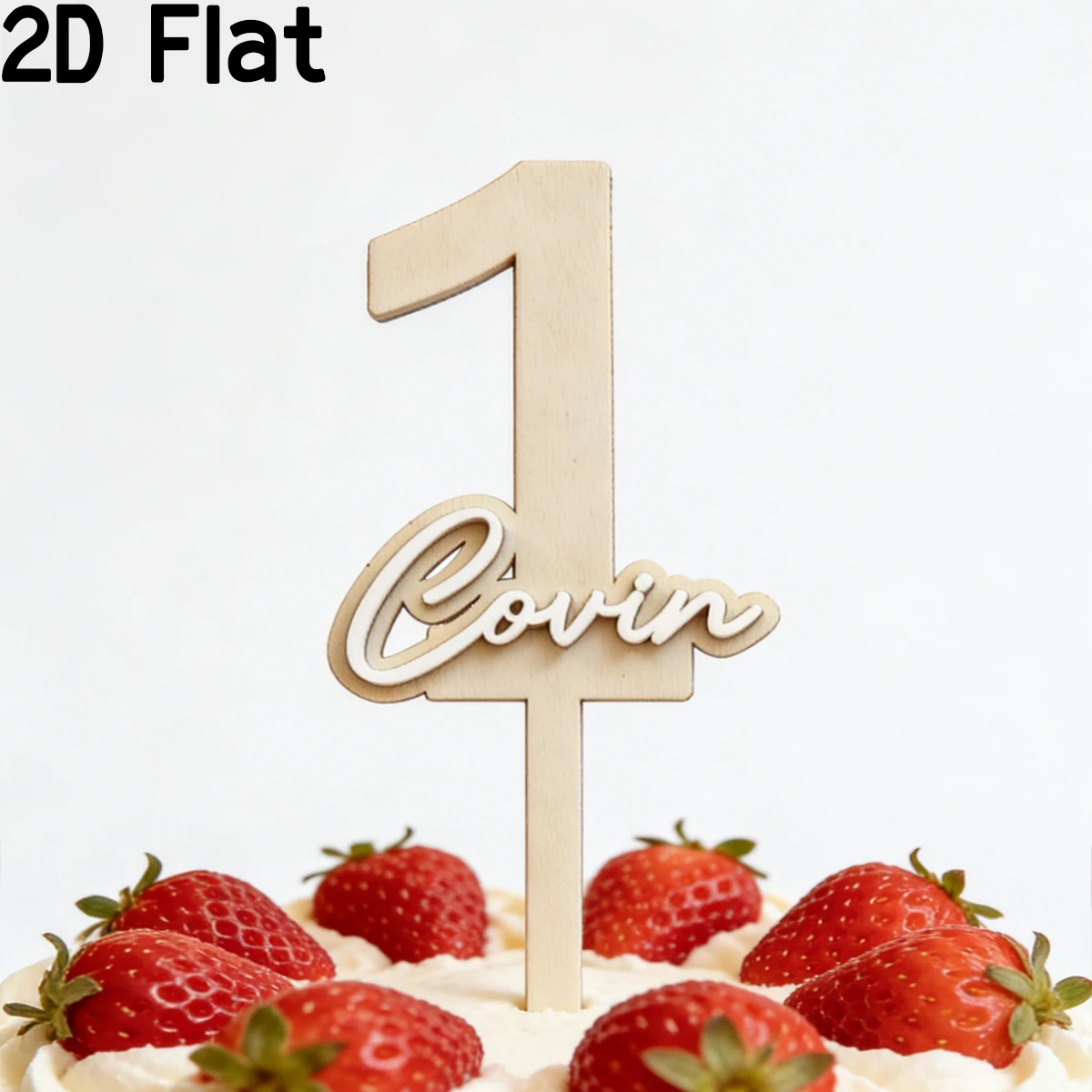 1 Stück Personalisierter Holz-Acryl Tortendekoration, Ideal für Familie, Freunde, Hochzeit, Geburtstag, Jubiläum, Abschlussfeier, Festliche Dekoration, Geschenk