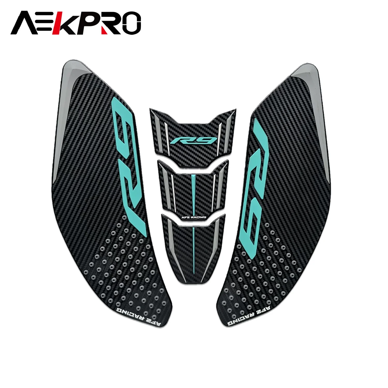 r9 Anti Slip Gas Fuel Knee Decals Accessories For YZF-R9 YZF R9 2024 2025 2026 Motorcycle Fishbone Tank Pad Stickers Protector