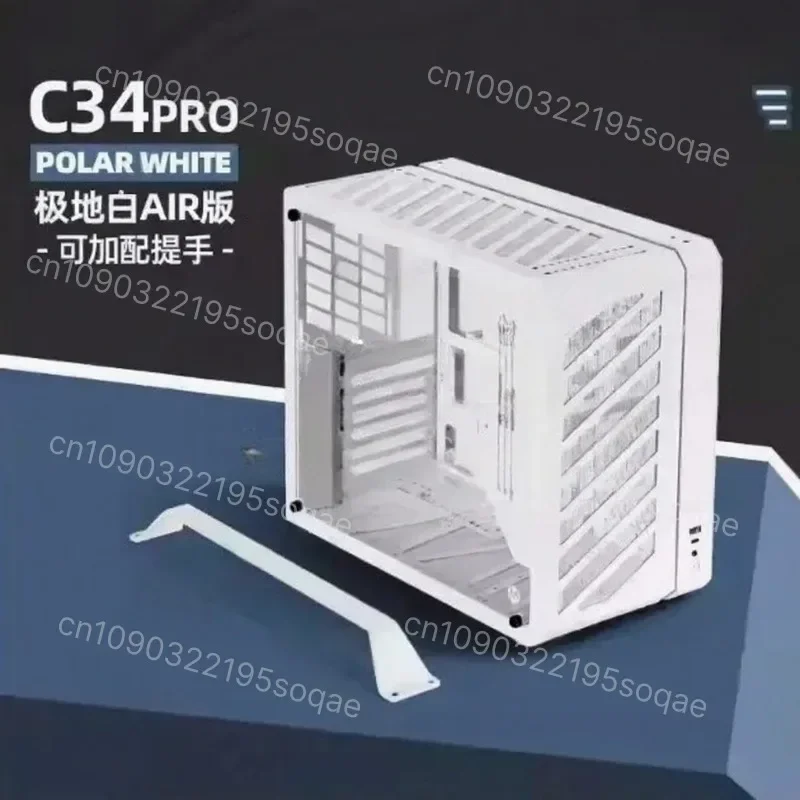 C34Pro Side Transparent Chassis, Portable Handheld, 360 Water Cooling, EATX/ATX Server Industrial Case