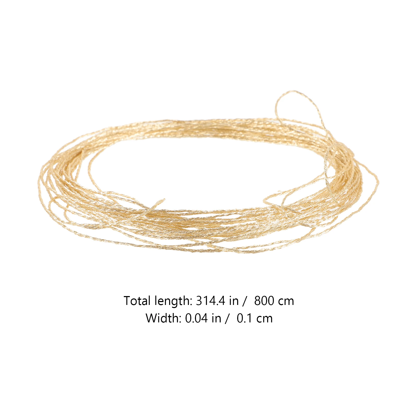 

12 PCS Metal Wiring Sewing Machine Supplies Materials Floss Threads Metallic Embroidery Golden Hand Thick