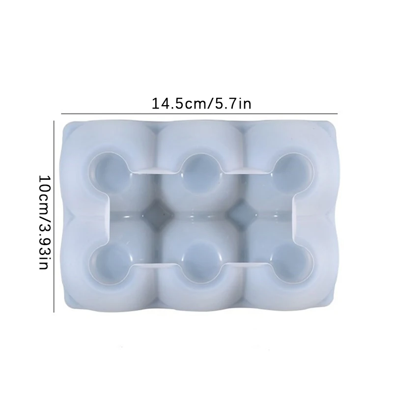 DIY 6 Compartment Egg Storage Rack Silicone Mold Egg Holes Holder Tray Container Box Epoxy Mould Handmade Craft Home Decor