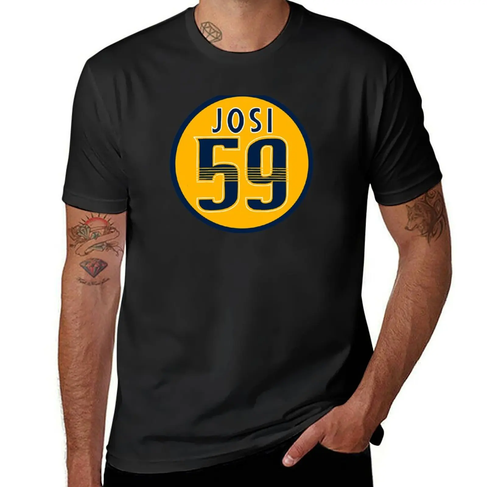 roman josi jersey number T-Shirt oversizeds Short sleeve tee korean fashion tops mens t shirt graphic