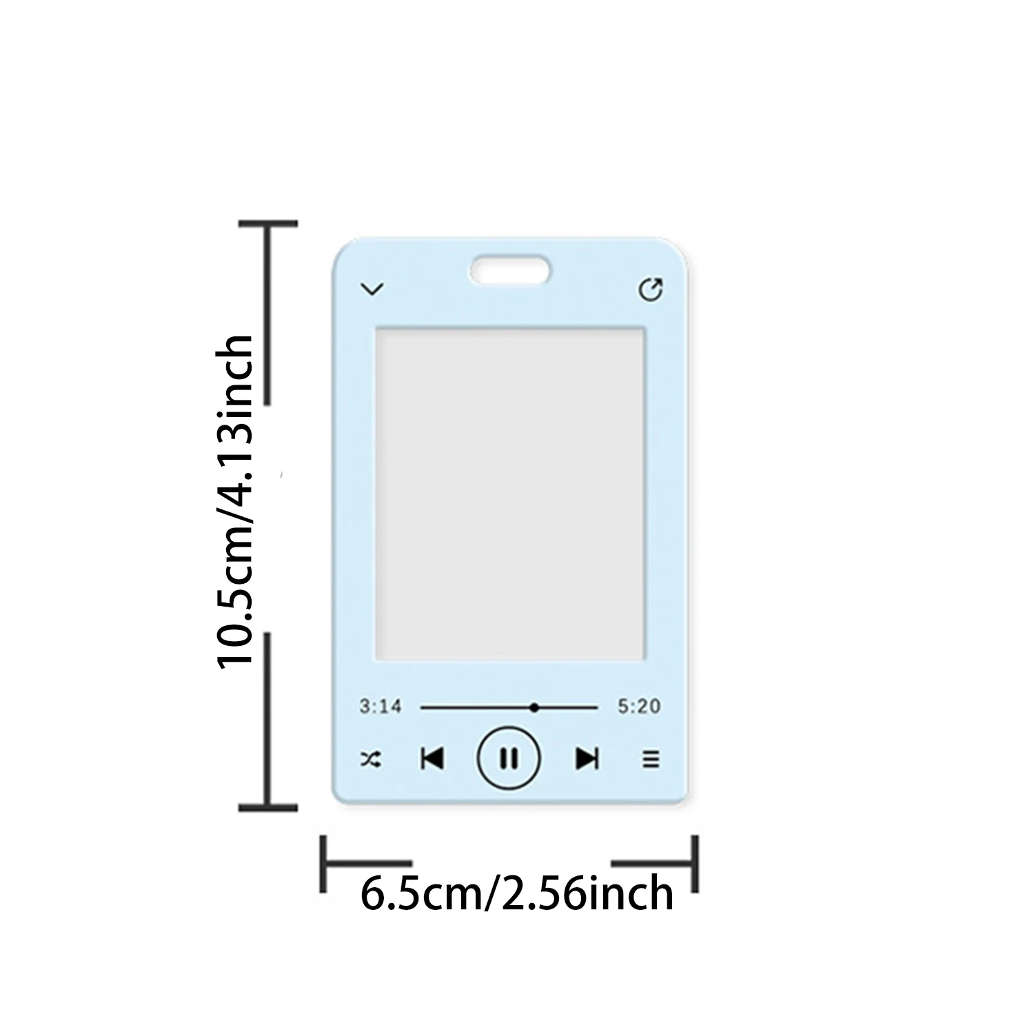 INS Acrylic Photocard Frame Music Player Printed Card Display Stand Photo Holder Photo Protection Card Sleeve Desktop Decor
