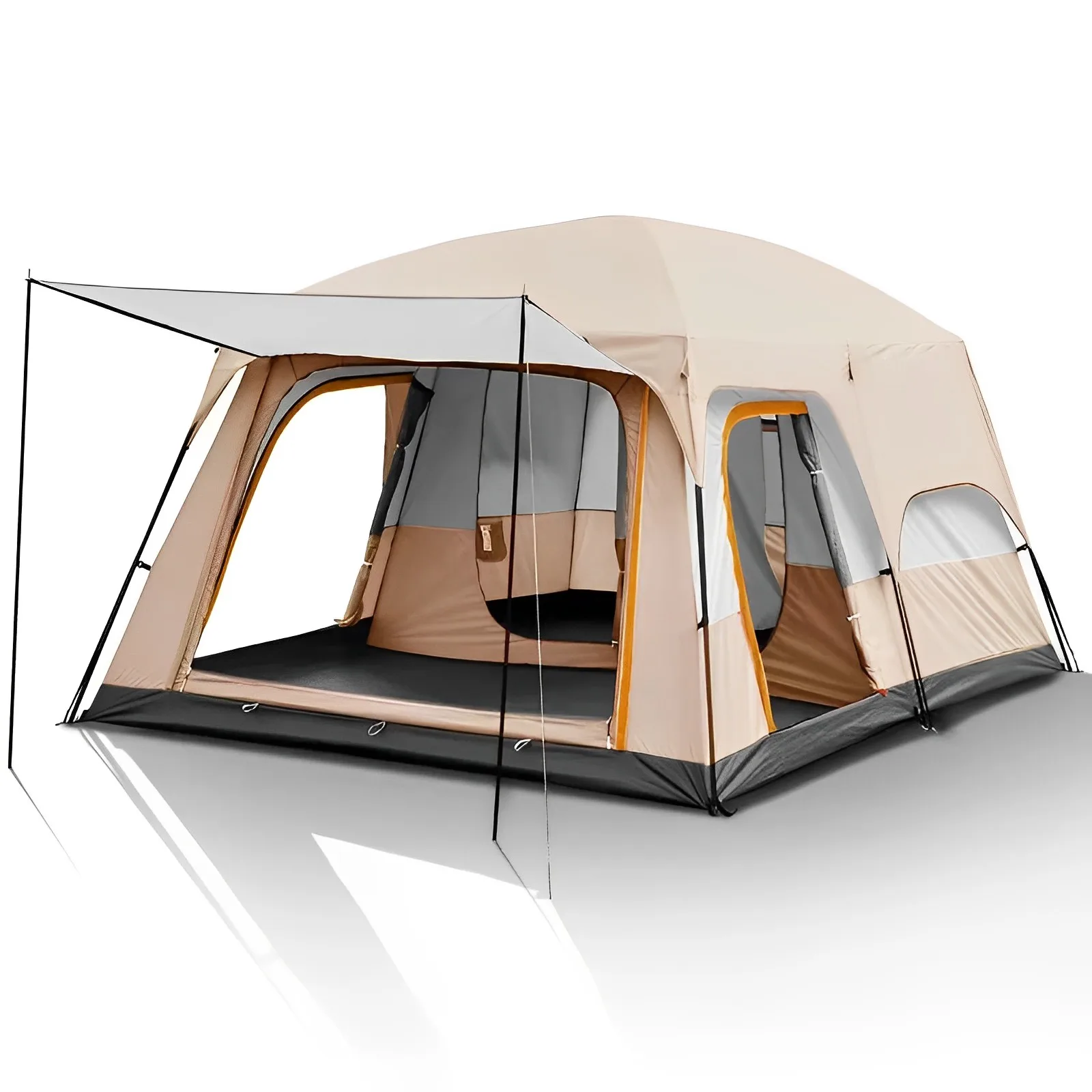 Big Portable Two Room and One Hall Camping Outdoor Waterproof Family Camping Tents