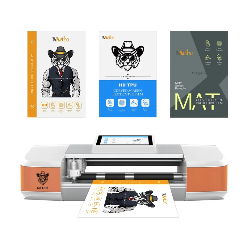 

OEM Customized Fully Automatic Mobile Phone Screen Protector Cutting Tpu Hydrogel Film Skin Sticker Cut Plotter Machine