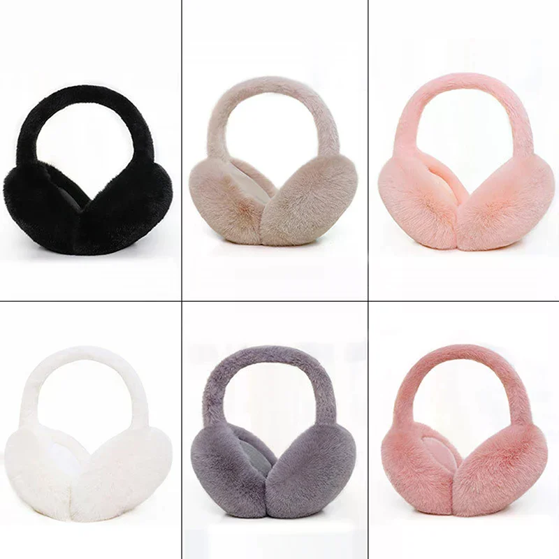 أزياء الشتاء الدافئة غطاء للأذنين رقيق الأذن إفشل للنساء لينة أفخم غطاء للأذنين الفتيات الفتيان الطقس البارد الأذن دفئا طوي سماعات الأذن #4