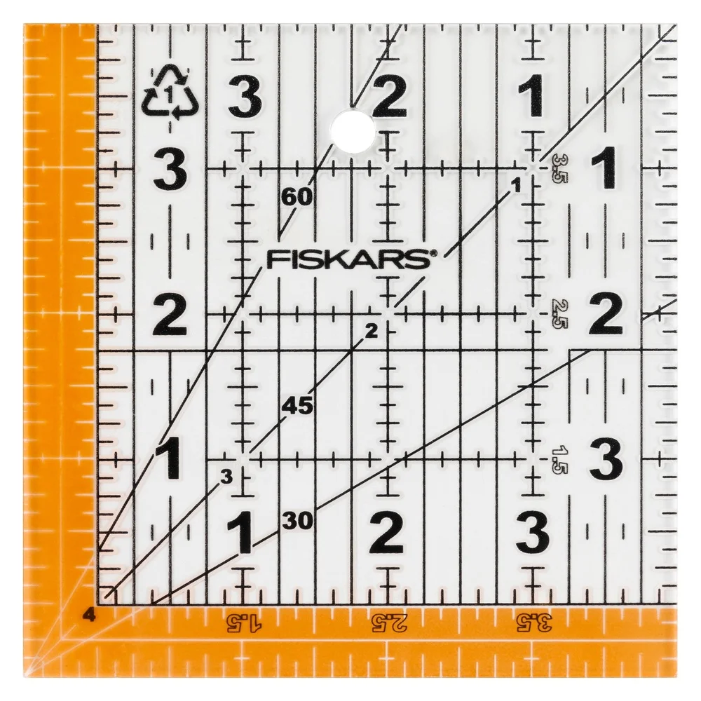 2 szt. Kwadratowa linijka krawiecka 11,4 cm, przezroczysta, dwukolorowe linie siatki, pomiar, pikowanie, cięcie, dokładne kąty, przenośna