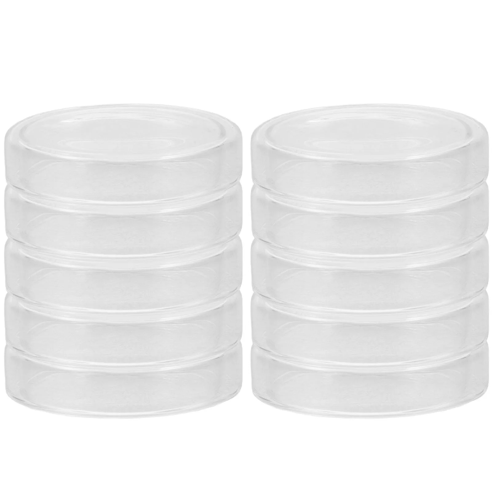 

10pcs 9Cm Plastic Petri With Lids Cell Culture Dishes For Science Experiments Lab Use Agar Plates Mycology Bacteriological
