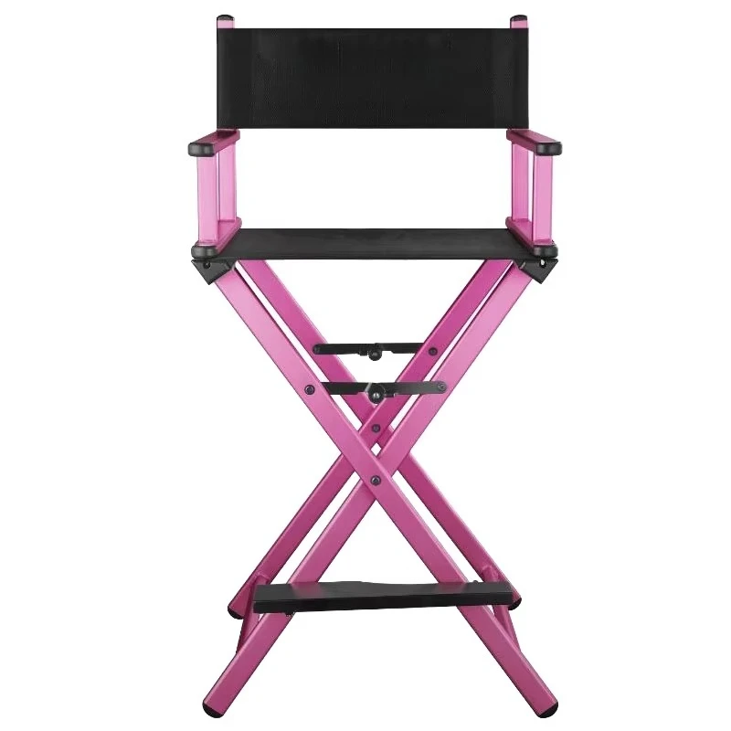 

Aluminum folding makeup chair, high-back director's outdoor portable multi-function hair chair