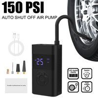 Motorcycle Electric Inflator 40L/min 60W Bicycle Tire Fast Inflation Air Pump Portable USB Chargers 5V/2A Power Bank Flashlight