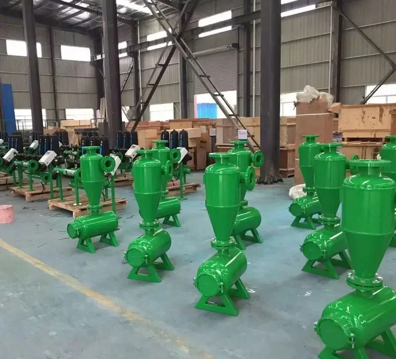 Well water filtration plastic farm irrigation centrifugal sand filter